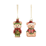 J&otilde;ulupuu ehe Decoris Bear, (v&auml;rv/disain valitakse juhuslikult), klaas