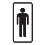 Kleebis, ohutusm&auml;rk, 15 cm, 5 cm