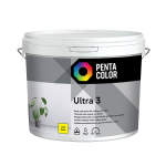 V&auml;rvi alus Pentacolor Ultra Ultra 3, emulsiooni-, t&auml;ismatt, 3 l