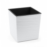 Lillepott Lamela 600-05, plastik, &Oslash; 30 cm, valge v.