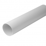 Ventilatsioonikanal Europlast A125-1, abs-plastmass, 1 m x 125 mm