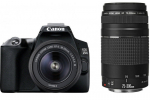Peegelkaamera Canon EOS 250D + 18-55mm + 75-300mm, must v.