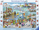 Pusle Ravensburger Day At The Port 061525, 32.5 cm x 24.5 cm, 24 tk, mitmev&auml;rviline