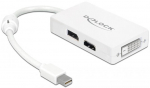 Adapter Delock Mini Displayport M To Displayport / DVI / HDMI F 61768 Mini DisplayPort, DisplayPort / HDMI A / DVI-D, 0.16 m