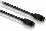 Optiline kaabel Philips SWA2302W/10 Toslink Male, Toslink Male, 1.5 m, must v.