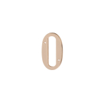 Uksenumber Haushalt BP-0, 14.5 cm x 7 cm, messing, messingi