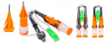 P&auml;&auml;stekomplekt Akara Safety on Ice JS06-BJ 10207481, roheline v./oranž v., 4 tk
