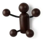 Riidekonks Umbra Woody, 10 cm x 17 cm, tumepruun v.