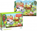 Pusle Dodo Village Adventure 446387, 23 cm x 32 cm, 60 tk, mitmev&auml;rviline