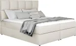 Voodi kahekohaline kontinentaalne Glossy Soft 33, 165 x 200 cm, hall v., madratsiga, p&otilde;hjalippidega