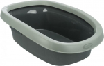 Raamiga kassitualett Trixie Be Eco Carlo 40211, hall v., suletud, 43 cm x 31 cm x 14 cm