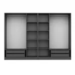 Riidekapp Kalune Design Kale 4940, antratsiit v., 52 cm x 270 cm x 210 cm