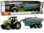 M&auml;ngutraktor Lean Toys A Farmers Tale 11108, must/roheline/hall