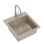 K&ouml;&ouml;givalamu Quadron Peter 110, graniit, 52 cm x 50 cm x 20 cm, liivakarva pruun v.