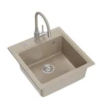 K&ouml;&ouml;givalamu Quadron Peter 110, graniit, 52 cm x 50 cm x 20 cm, liivakarva pruun v.