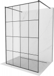 Du&scaron;isein Mexen Kioto Walk-In, 130 cm x 200 cm, must