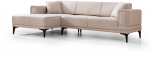 Nurgadiivan - voodi Atelier Del Sofa Horizon, hele pruun v., vasak, 250 x 140 cm x 77 cm