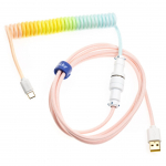 Kaabel Ducky Premicord Cotton Candy USB 2.0 Type-A, USB 2.0 Type C, 1.8 m, mitmev&auml;rviline