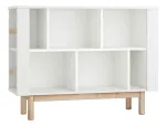 Raamaturiiul Pinio Miloo Low, valge v., 90.4 cm x 40 cm x 120 cm