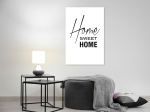 Reproduktsioon Artgeist Black And White: Home Sweet Home, m-a-0876-b-a, 20 cm x 30 cm