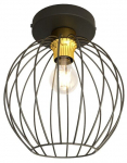 Valgusti lagi Emibig Nest 1370/1, E27, 1 x 15 W, kuldne v./must v.