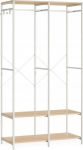 Riiuliga riidepuu Songmics, 180 cm, beež v.