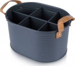 Korv Home Styling Collection, pudelite hoidmiseks ja kandmiseks, 25.5 cm, sinine v./pruun v.