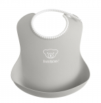 Pudip&otilde;ll BabyBjorn Soft, hall, silikoon, 4 kuud