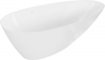 Vann, teisaldatav Mexen Milano, 170 cm x 86 cm x 54 cm, ovaalne, valge