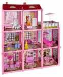 Nukumaja, koos tarvikutega Fashion Villa 27054, roosa v.