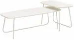 Kohvilaudade komplekt Home4you Duo, beež v., 75 - 120 cm x 48 cm x 40 - 48 cm, 2 tk