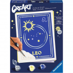 Maalimine numbrite j&auml;rgi Ravensburger CreArt Zodiac Sign Leo, sinine, 18 x 24 cm