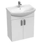 Vannitoakapp valamuga Jika Euroline-N, valge v., 34.7 cm x 60 cm x 69.5 cm