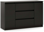 Kummut Simple, must v., 78.5 cm x 120 cm x 39 cm