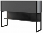 Konsoollaud Kalune Design Luxe, antratsiit v./must v., 30 cm x 120 cm x 80 cm
