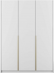 Riidekapp ADRK Bregma III, kuldne v./valge v., 58 cm x 148 cm x 204 cm