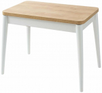 S&ouml;&ouml;gilaud pikendatav Kalune Design Dolunay 1287, tamm v./valge v., 60 - 100 cm x 120 cm x 75 cm