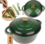 Emailitud malmpott King Hoff Hage, &Oslash;24 cm, 4 l, tumeroheline v.