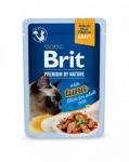 Kassi m&auml;rgtoit Brit Premium Tuna Fillets In Gravy, tuunikala, 0.085 kg