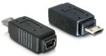 Adapter Delock 65063 Mini USB 5 pin female, Micro USB B male, must v.