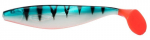 Kummist kala Jaxon Intensa Soft TG-INX B, 13 cm, h&otilde;be v./must v./punane v.