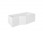 Vann seinaga, teisaldatav Besco Integra 150 Right, 150 cm x 75 cm x 55.5 cm, parempoolne, valge