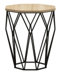 Kohvilaud Kalune Design Sofya, tamm v./must v., 46 cm x 46 cm x 57 cm
