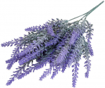 Kunstlilledest kimp, lavendel, violetne, 38 cm x 13 cm