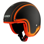 Mootorratta kiiver Axxis Hornet SV Royal, S, must/oranž