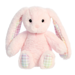 Pehme m&auml;nguasi Aurora Rainbow Gingham Bunnies 201030D, roosa v., 18 cm