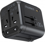 Telefoni laadija Choetech PD5008-BK, 3 x USB/USB-C, must v., 30 W