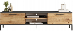 TV-laud Kalune Design RL1-AA, antratsiit v./pruun v., 160 cm x 35 cm x 39.1 cm