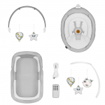 Beebi kiiktool Lionelo Bella 2in1, hall v.