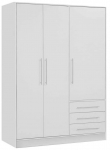 Riidekapp Forte Jupiter JPTS84T-Z12M, valge v., 60 cm x 144.6 cm x 200 cm